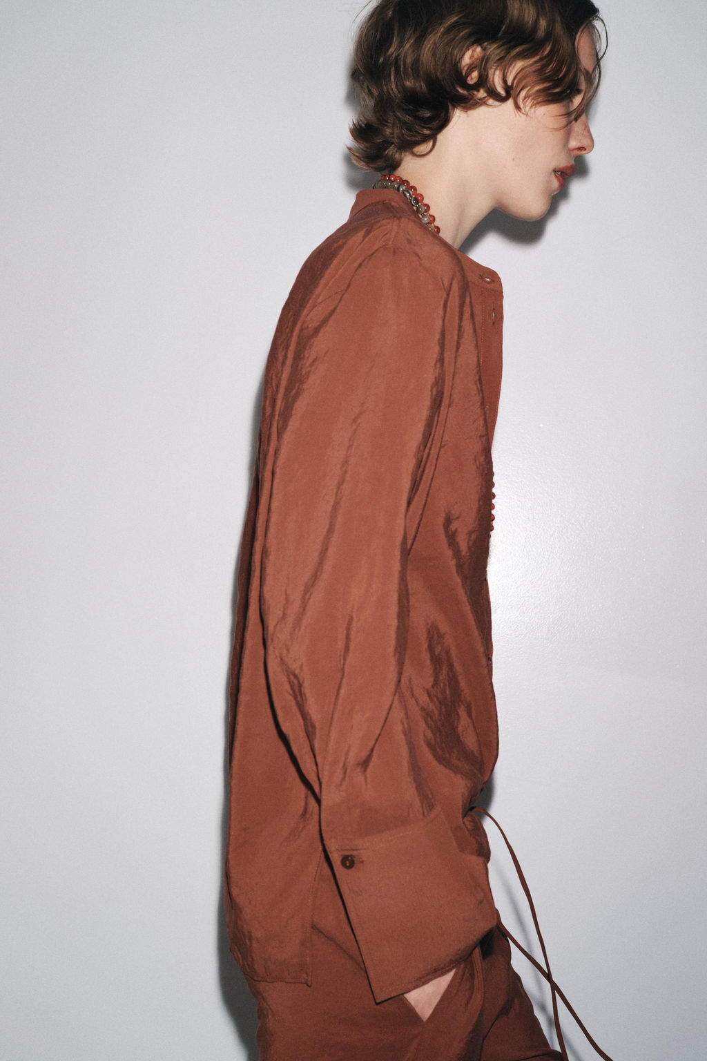 ZW COLLECTION FLOWING SHIRT - Zara фото 10