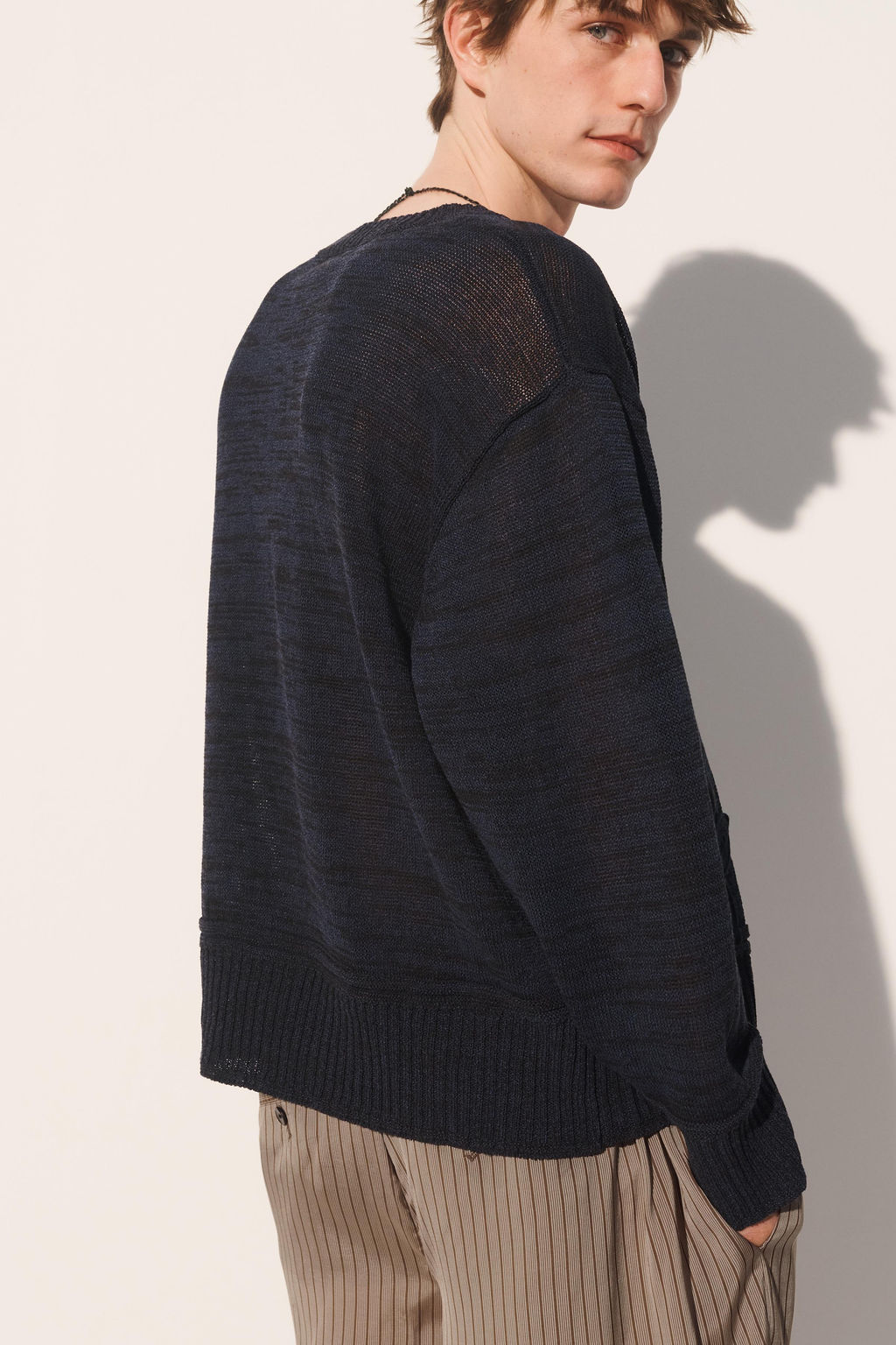 JERSEY RELAXED FIT FLORES / Marino - Zara фото 3