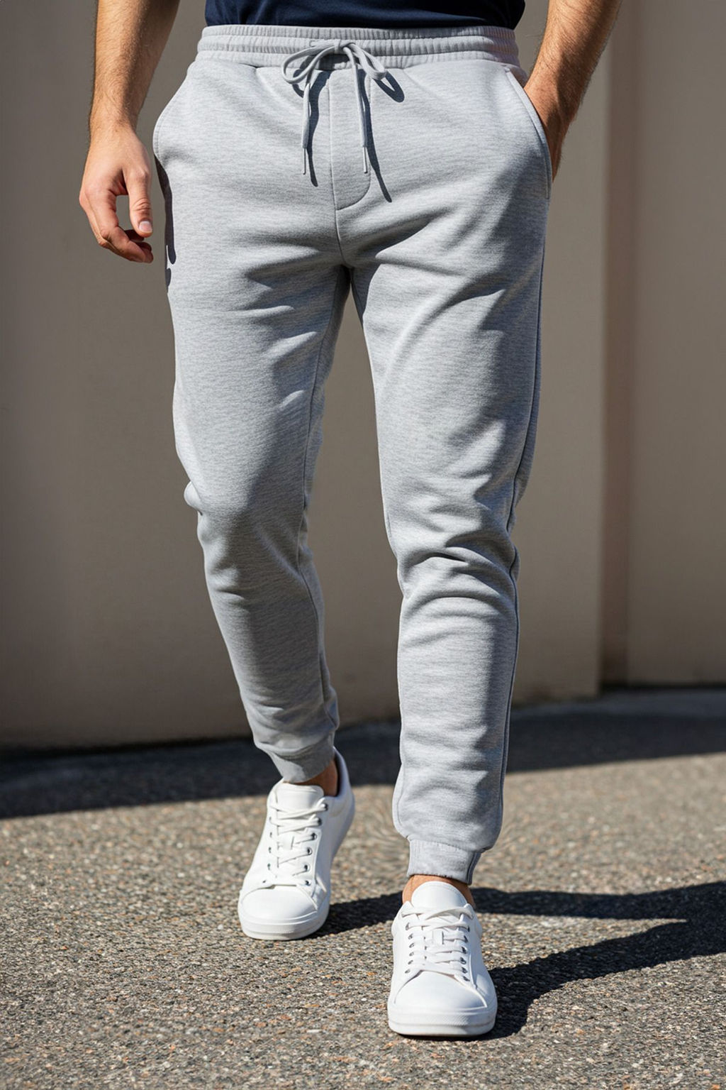 TRENDYOL MAN Siyah Basic Regular/Normal Kesim Lastik Paca Jogger Esofman Alt? TMNSS20EA0053