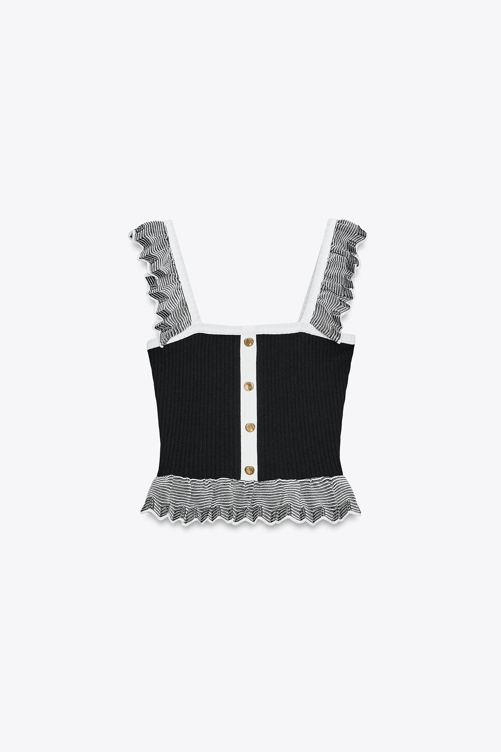 RIBBED KNIT TOP - Zara фото 4