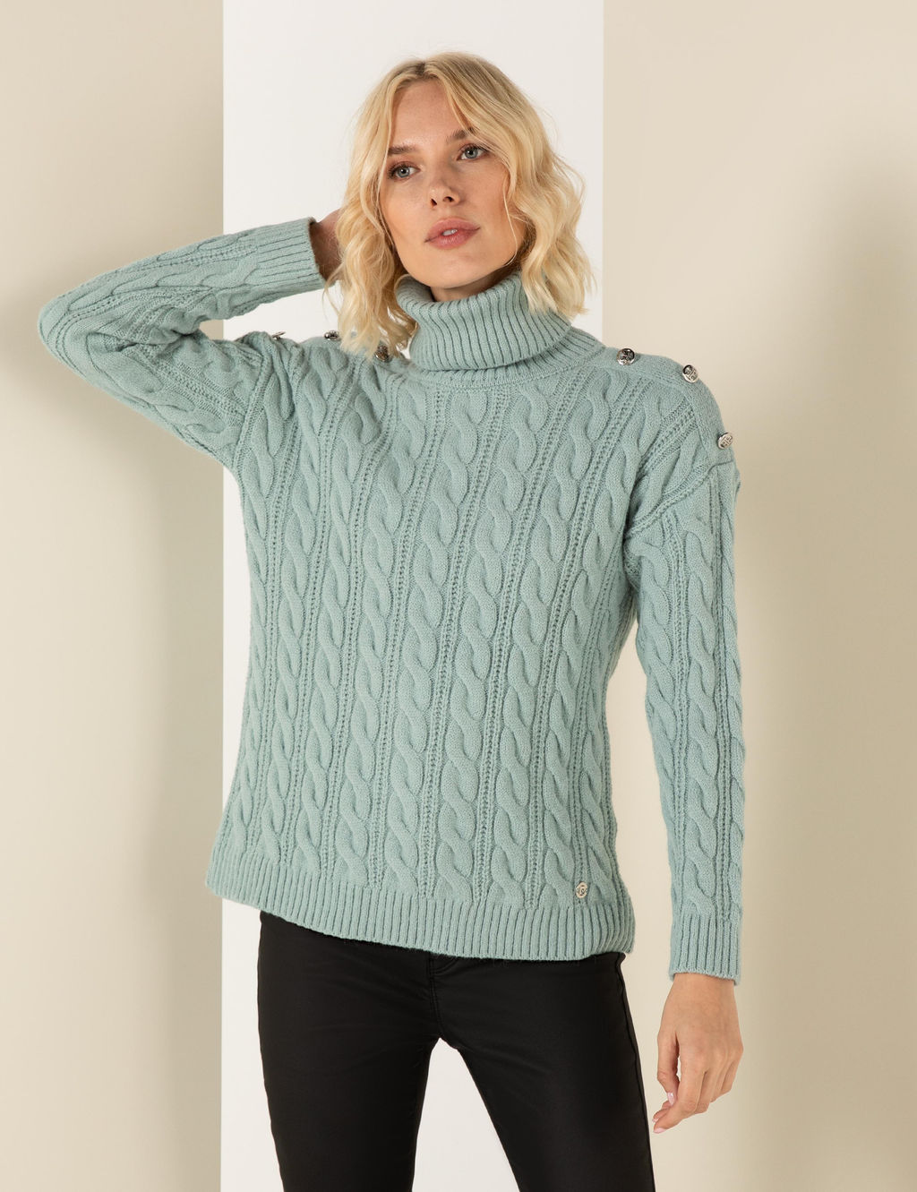 Mint Melanj Regular Fit Bal_k__ Yaka Kazak - Pierre cardin фото 2