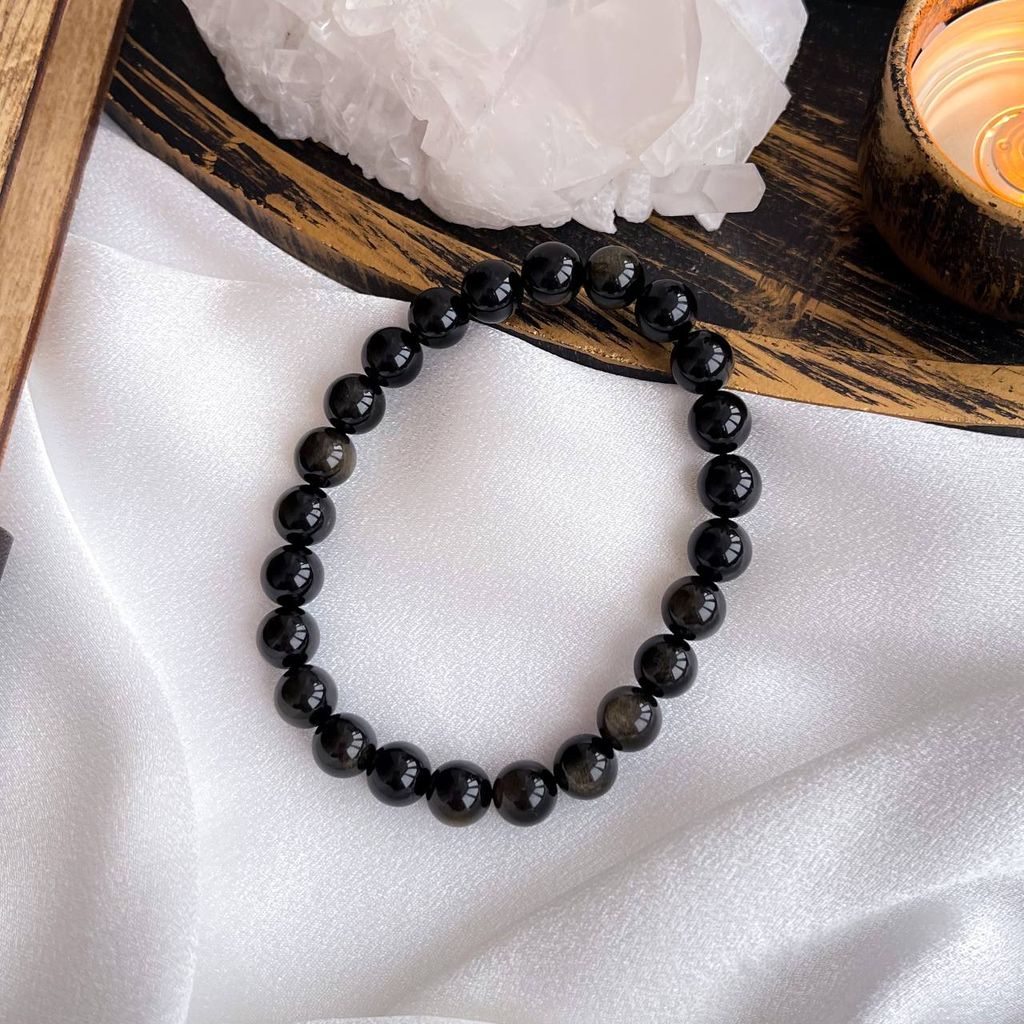 Браслет из золотистого Обсидиана 18 см