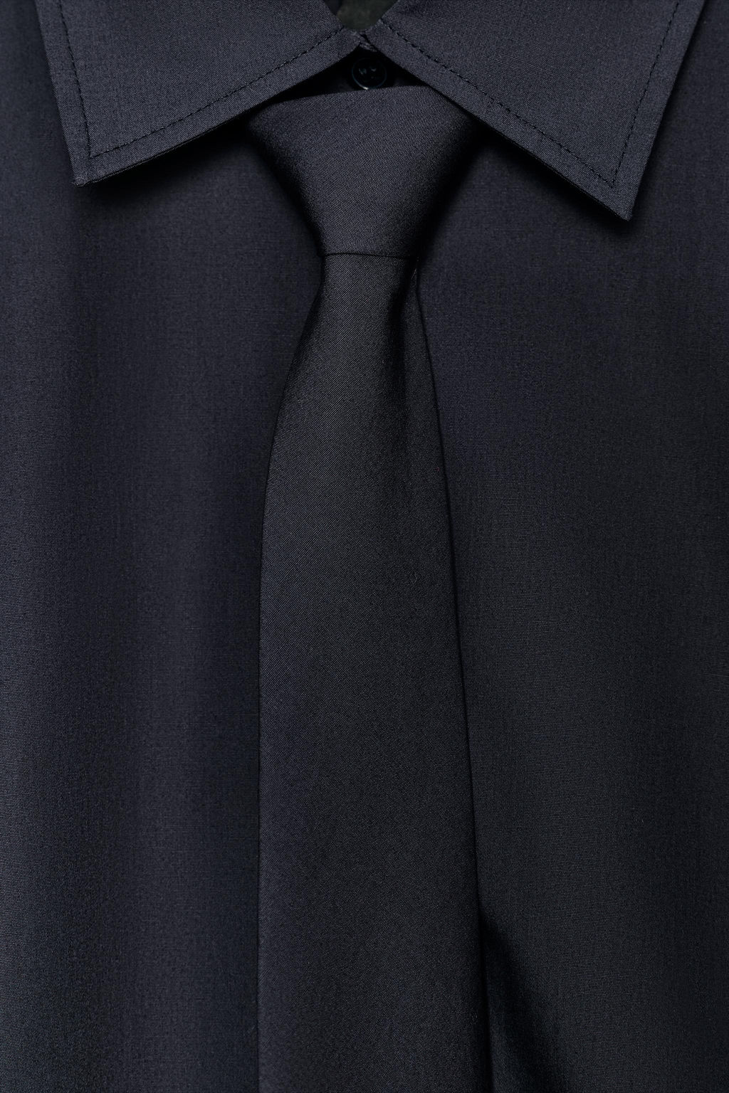 ZW COLLECTION POPLIN SHIRT WITH TIE - Zara фото 7