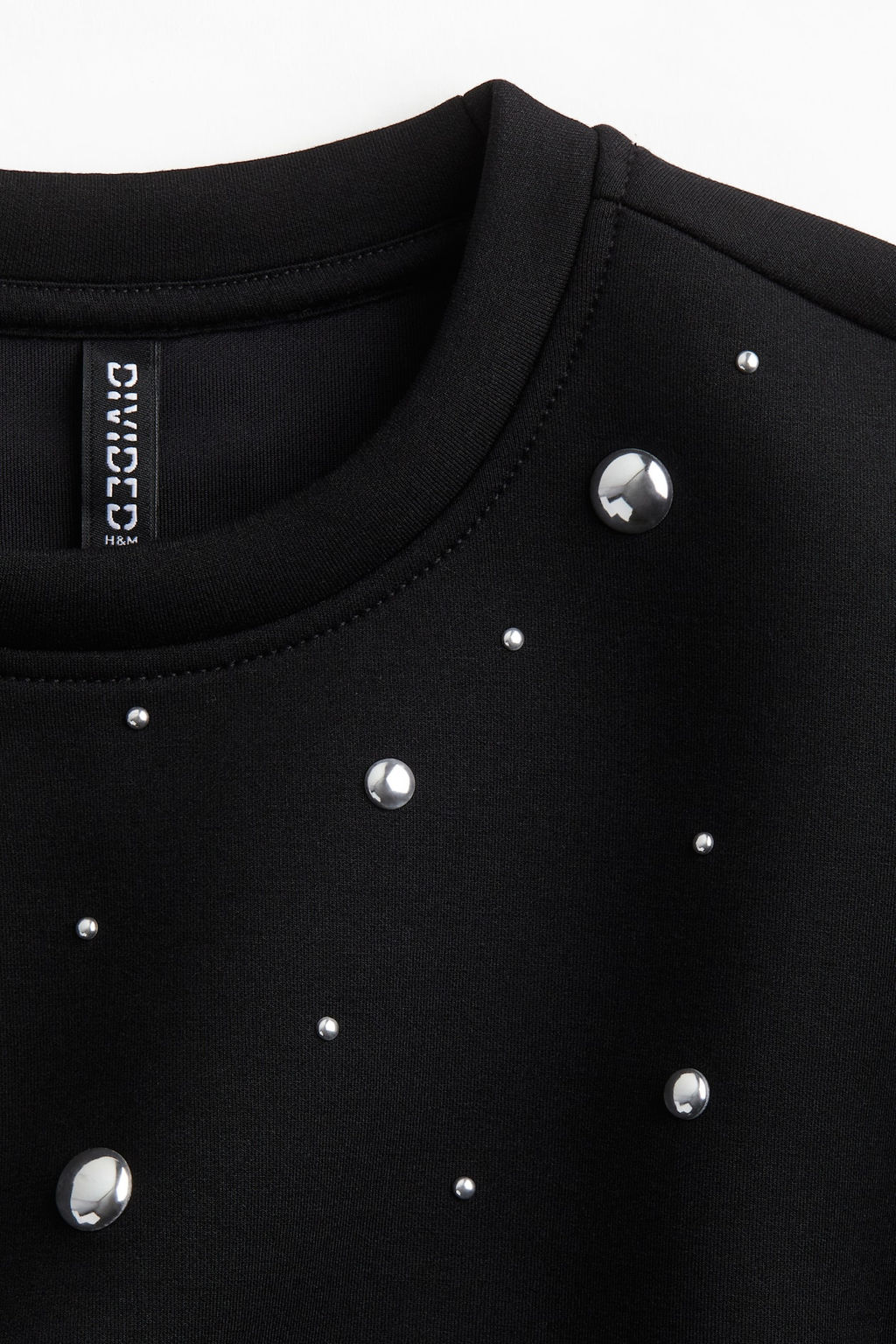 Sudadera efecto neopreno con tachuelas - H&m фото 6