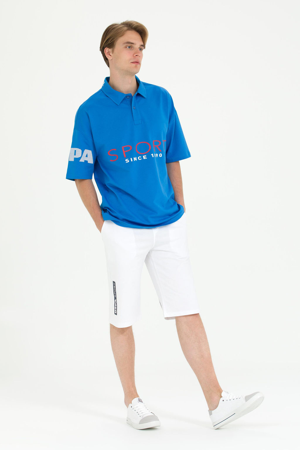 Мужские белые вязаные шорты - U.s. polo assn фото 15