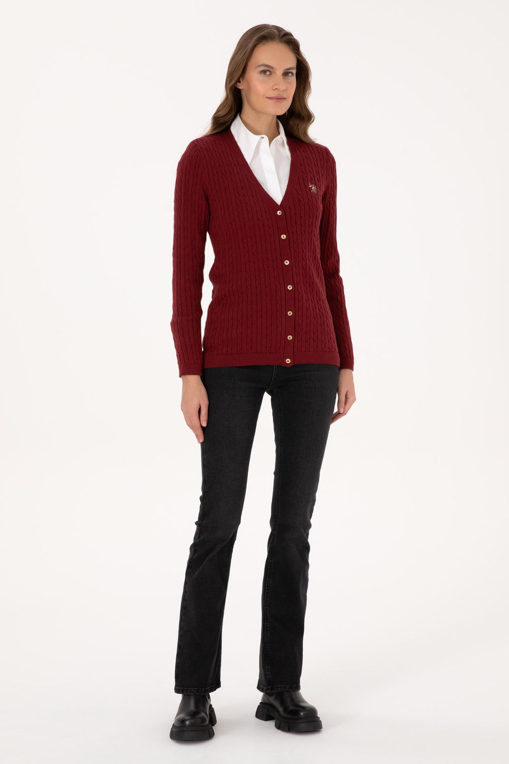 Kad_n Bordo Basic Triko H_rka - U.s. polo assn фото 4