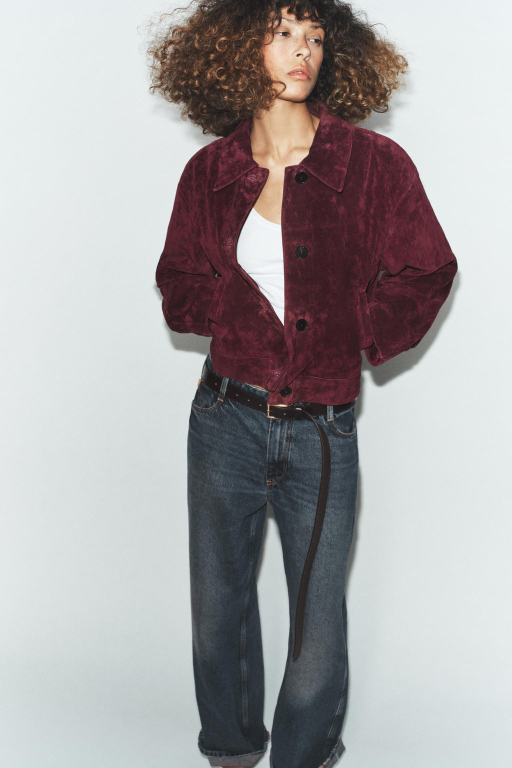 100% SUEDE LEATHER JACKET - Zara фото 12
