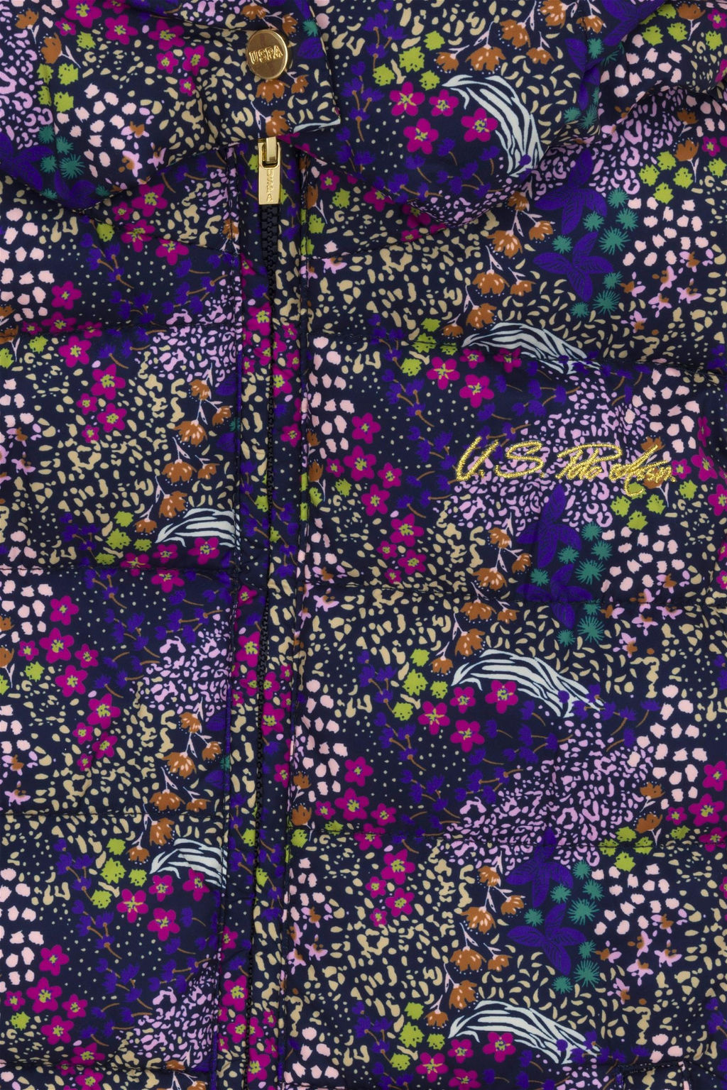 U. S. Polo Assn Темно-синий жилет с капюшоном для девочек - U.s. polo assn фото 3