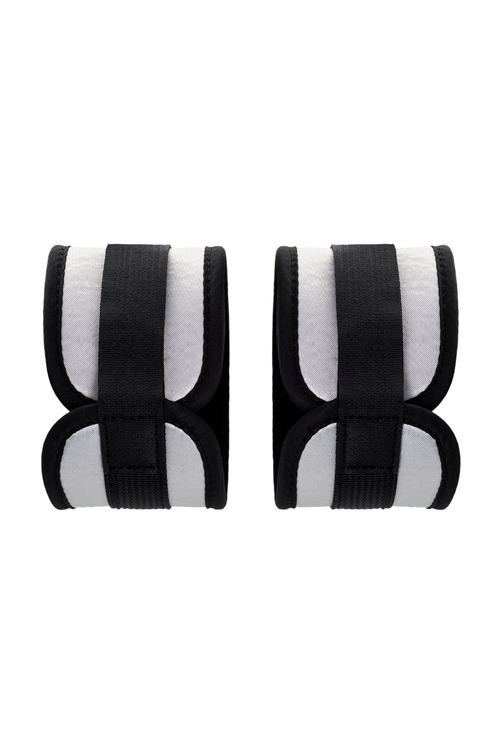 Поножи Anonymo #0157, полиэстер, черно-серебристый, 28,5 см