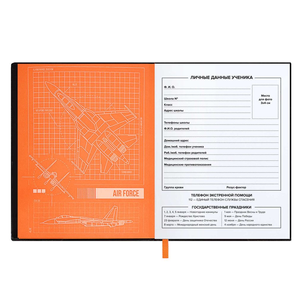 Дневник школьный арт. 58938 / 15 ИСТРЕБИТЕЛЬ - Феникс+ фото 6