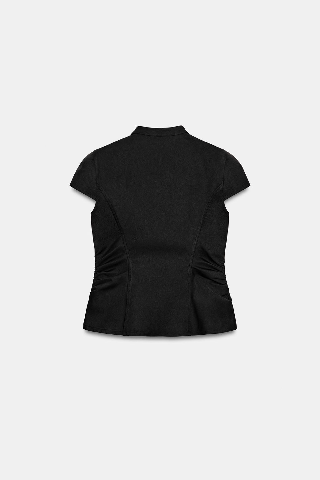TOP FRUNCES CREMALLERA / Negro - Zara фото 6