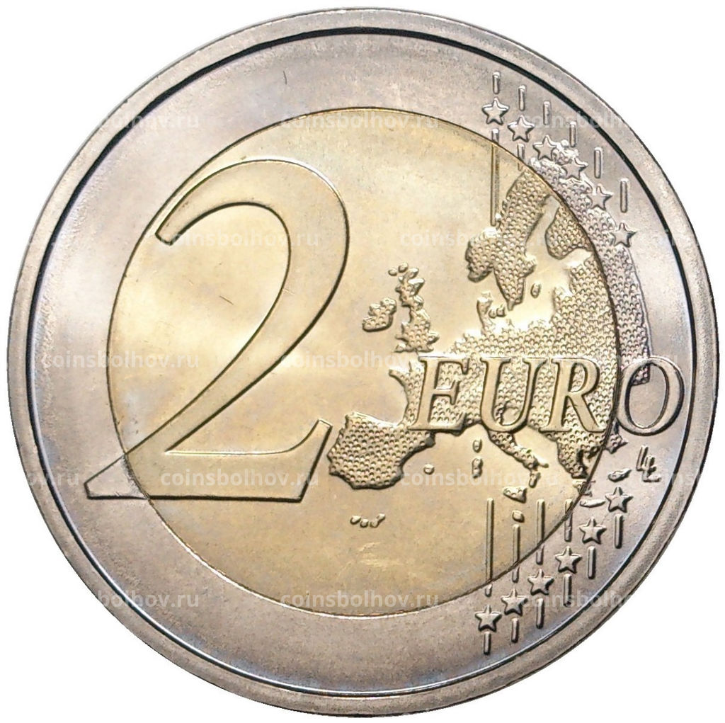 Монета 2 евро 2015 года J Германия Федеральные земли Германии  Гессен (Церковь Святого Павла во Франкфурт-на-Майне)