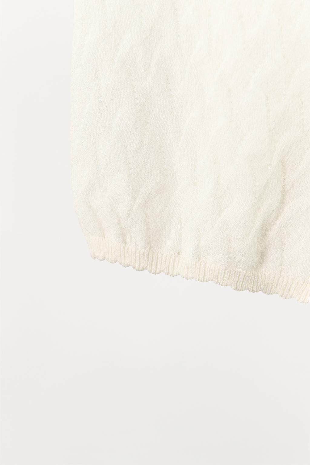POINTELLE KNIT SHORTS WITH BOW - Zara фото 10