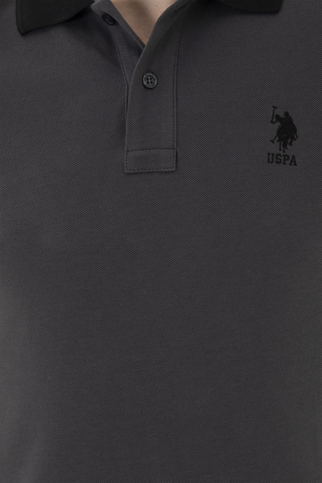 Мужская базовая футболка антрацитового цвета - U.s. polo assn фото 7
