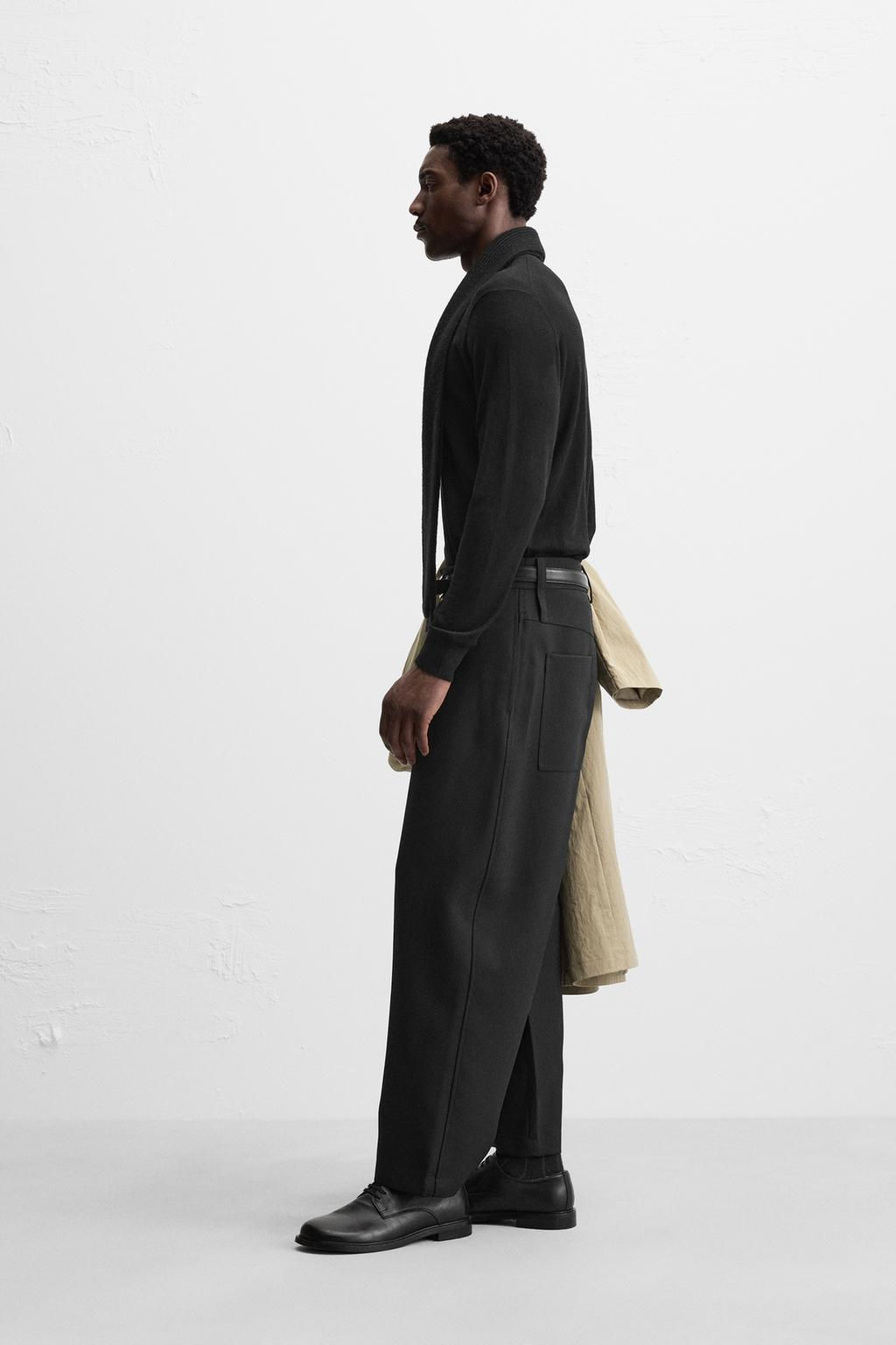 BALLOON FIT PLEATED TROUSERS - Zara фото 5
