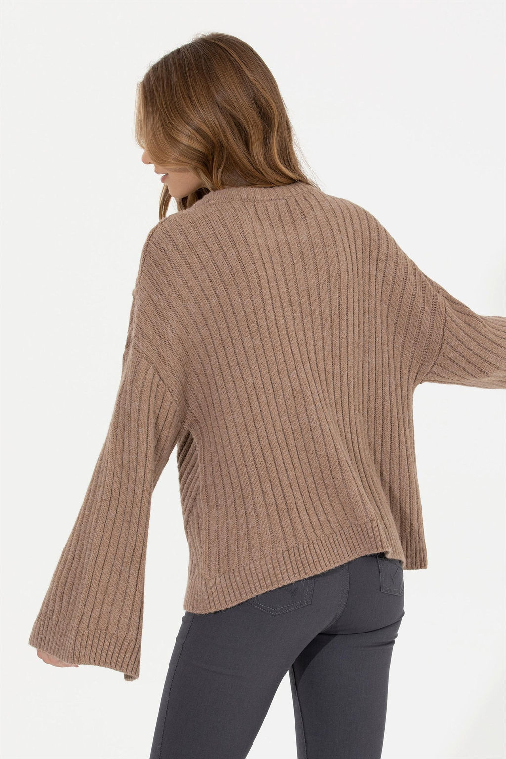 Женский свитер Camel Melange из трикотажа - U.s. polo assn фото 11