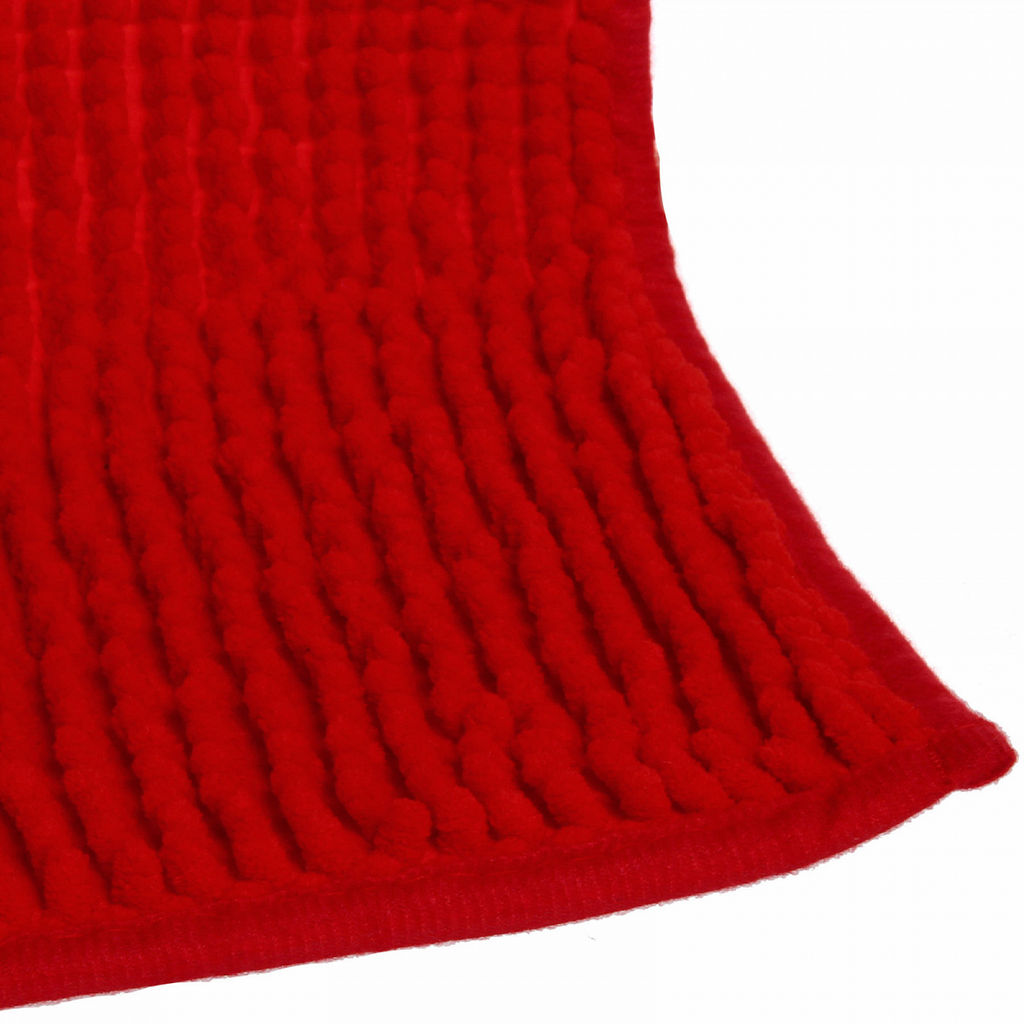 Коврик для ванной 40*60 "Букли" бордовый