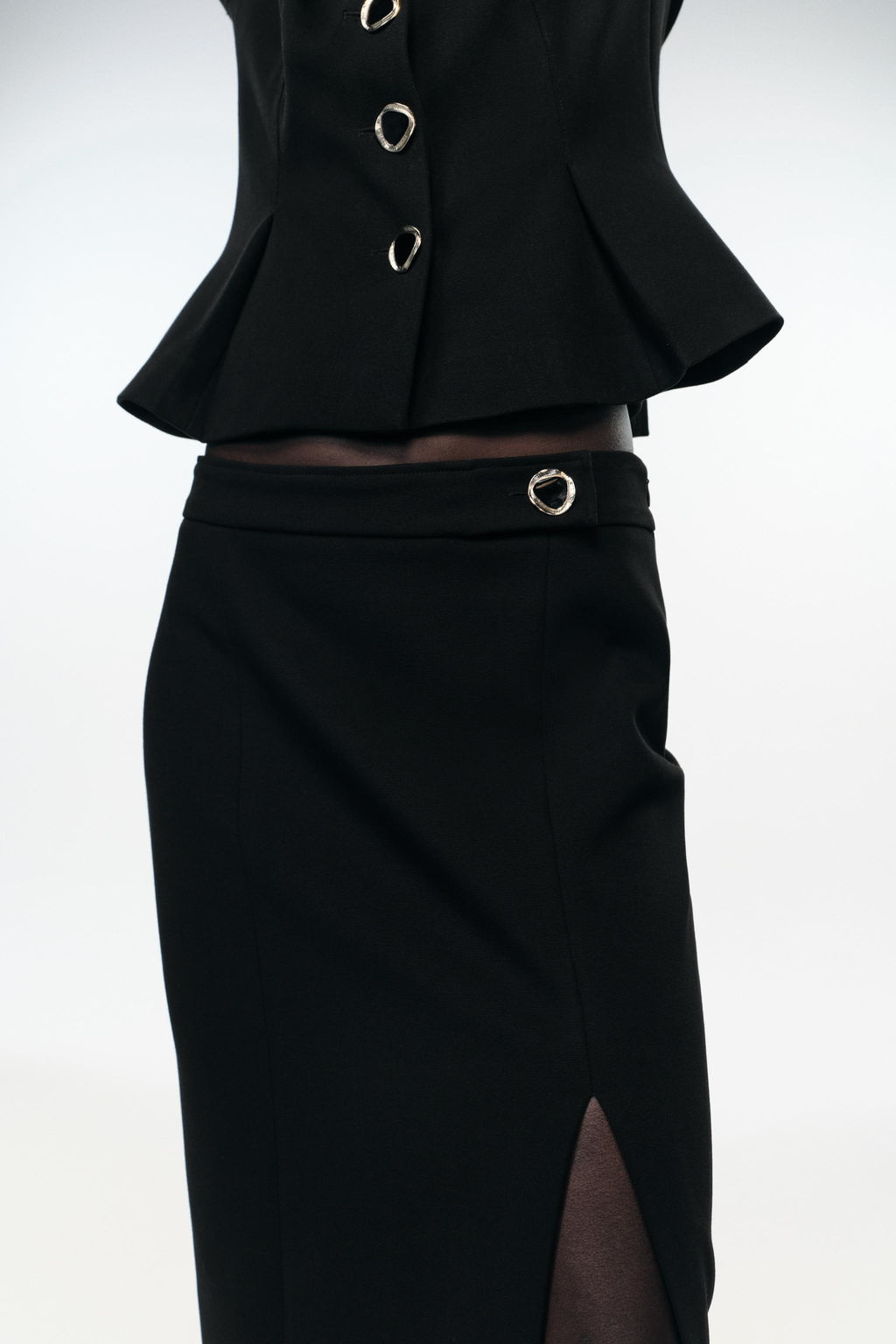PUFF SLEEVE PEPLUM BLAZER - Zara фото 3