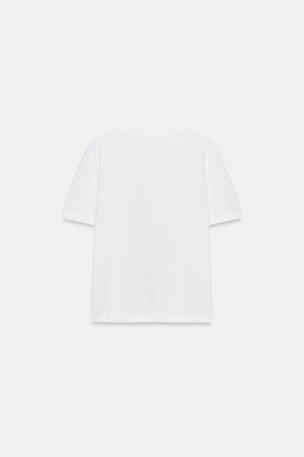 CAMISETA BOLSILLO BORDADO / Blanco - Zara фото 7