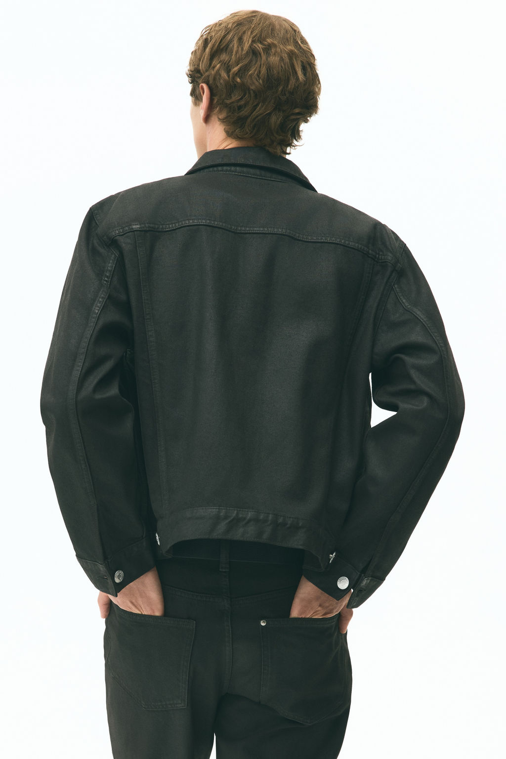 Cazadora trucker en denim revestido - H&m фото 7