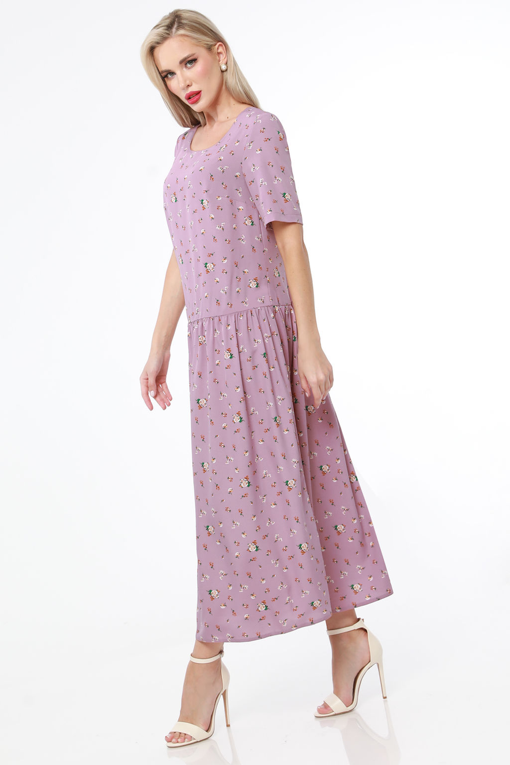 Платье длинное в цветочек - Dstrend фото 5
