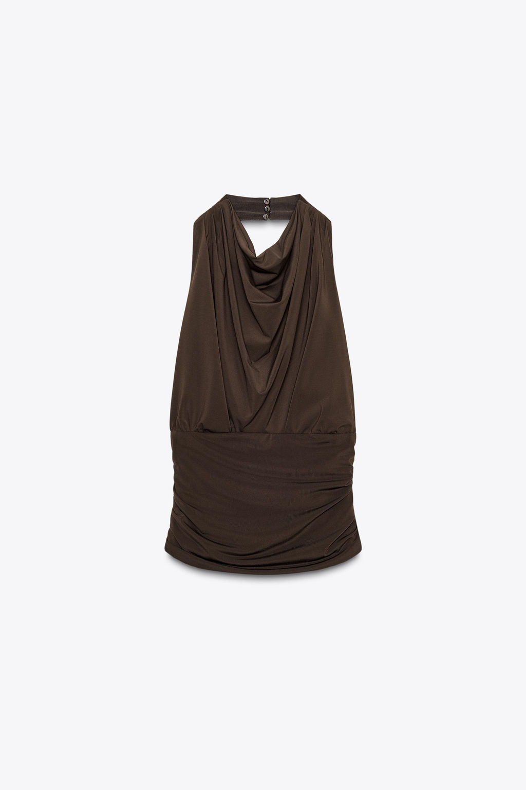 DRAPED HALTER TOP - Zara фото 16