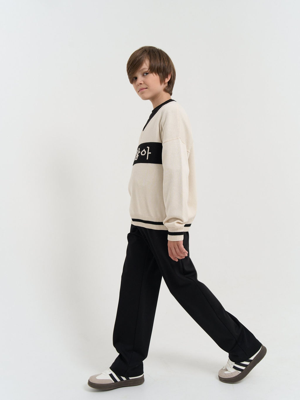 Джемпер вязаный Мне ок с принтом 7+ - Bungly фото 11