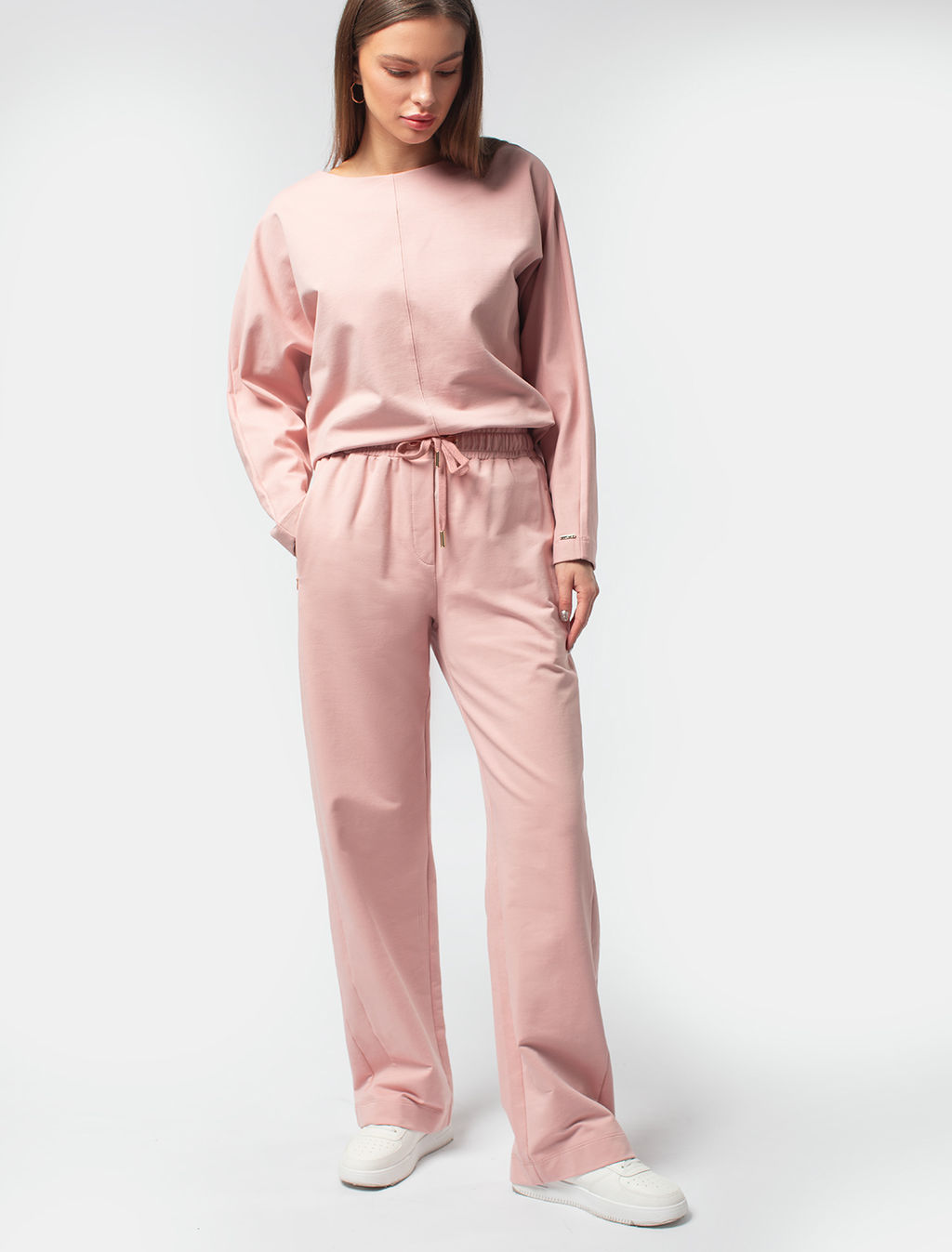 VILATTE / Брюки из эластичного футера с молниями на карманах  фото 4