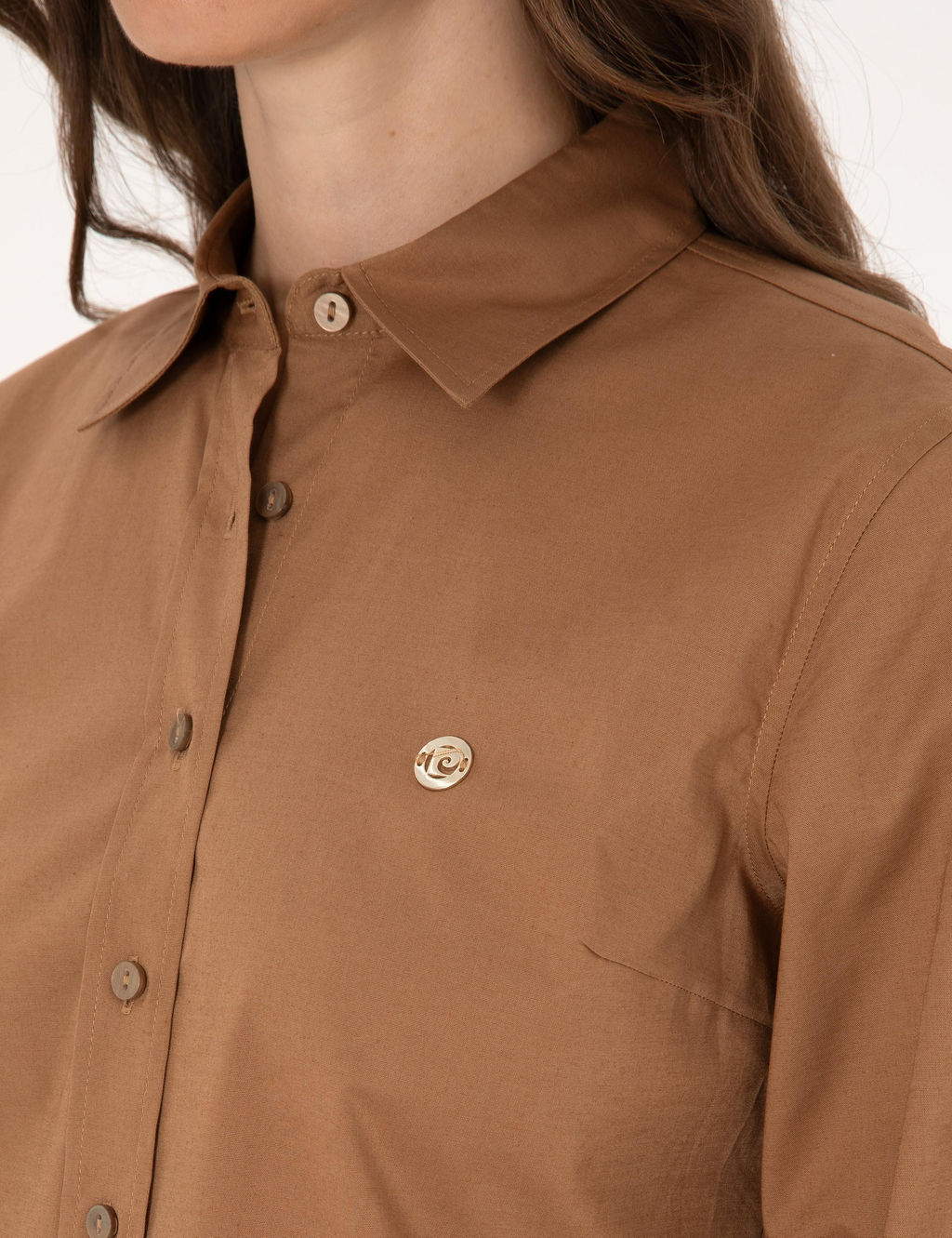 Camel Slim Fit Uzun Kollu G_mlek