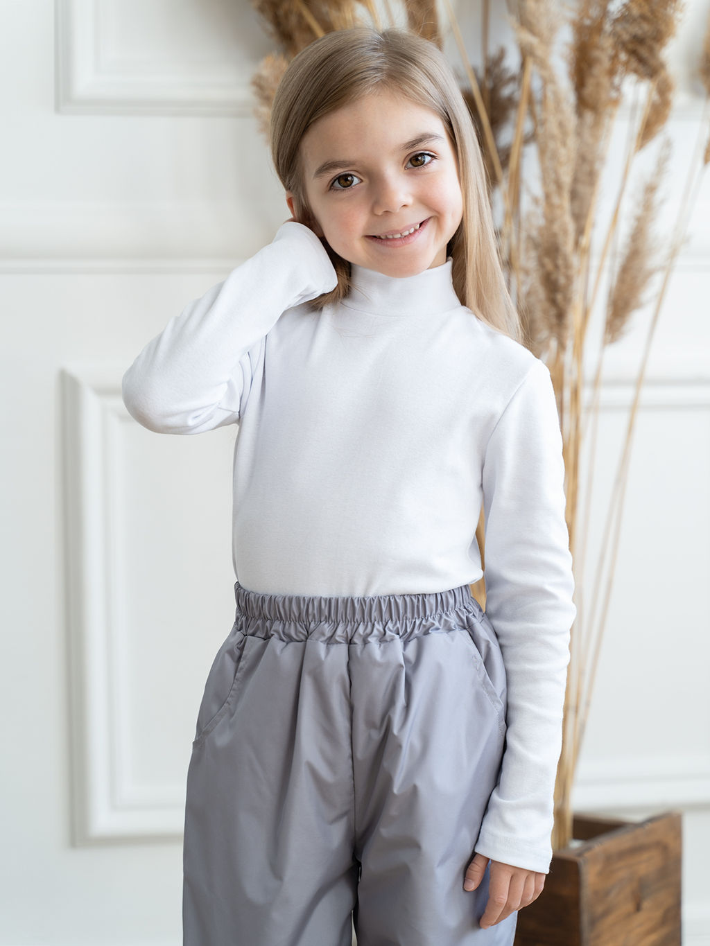 Джемпер-водолазка белая 645 (92, 56)