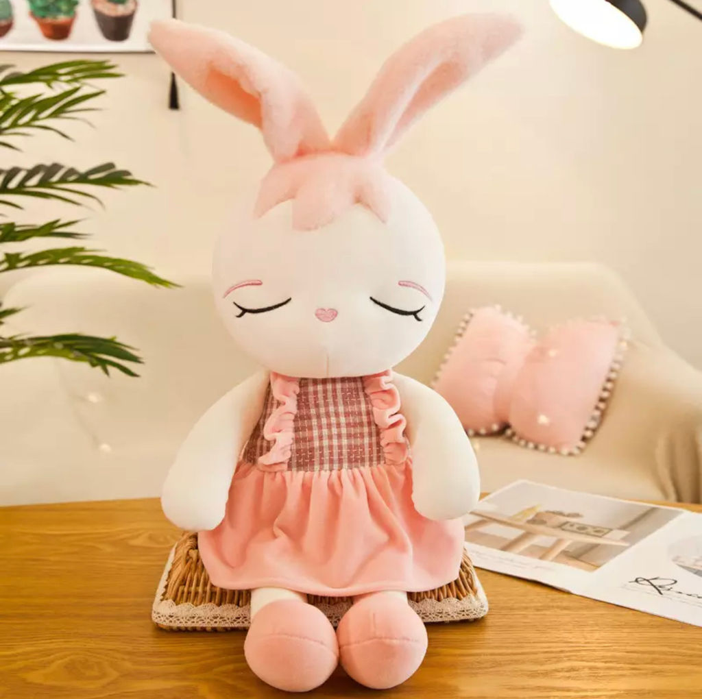 Мягкая игрушка Зайка с меховыми ушами 48 см - Storyland фото 4