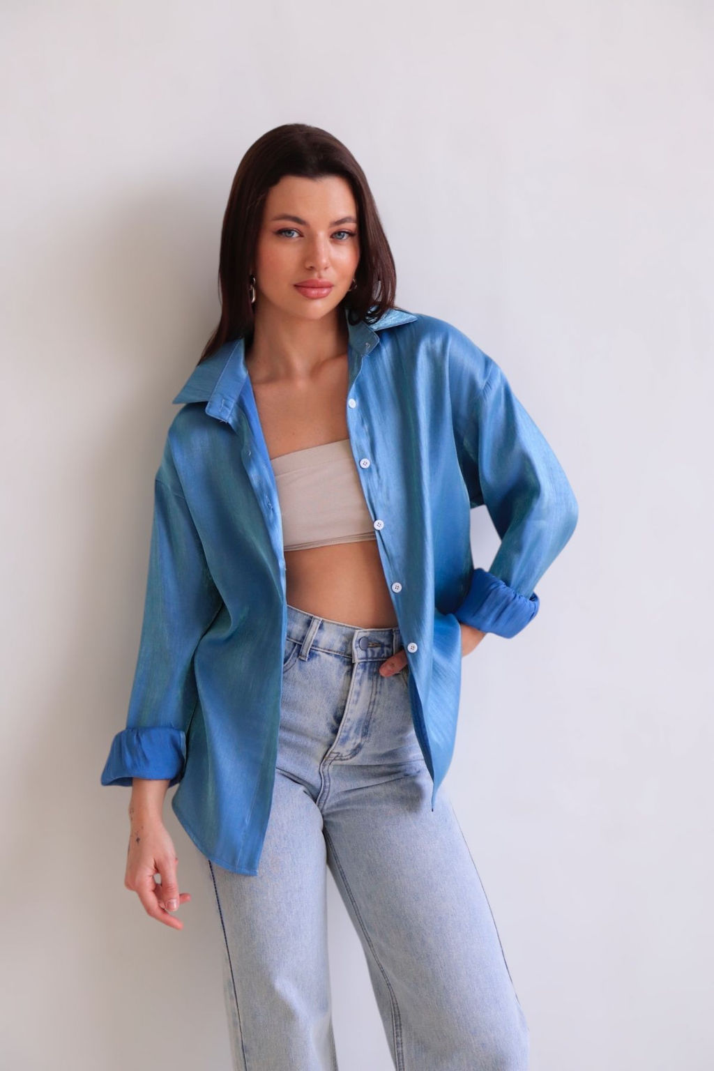 Martichelli Рубашка синяя  фото 8