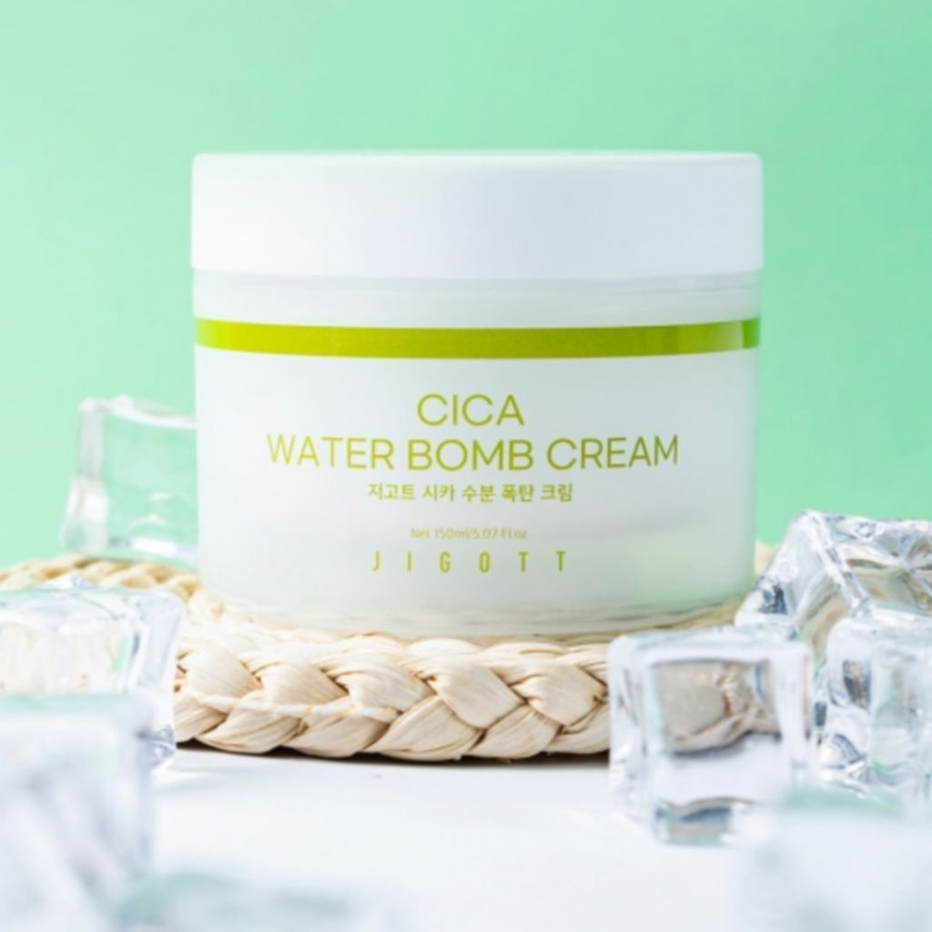Jigott Крем для лица увлажняющий с центеллой / Cica Water Bomb Cream, 150 мл