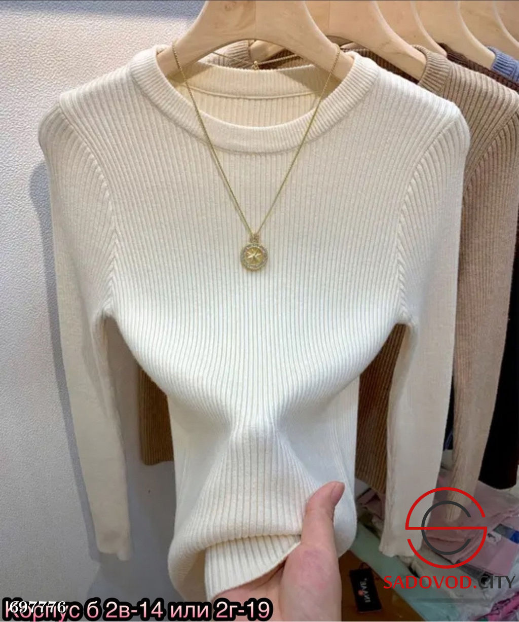 Водолазка женская рубчик базовая - Bruno фото 4