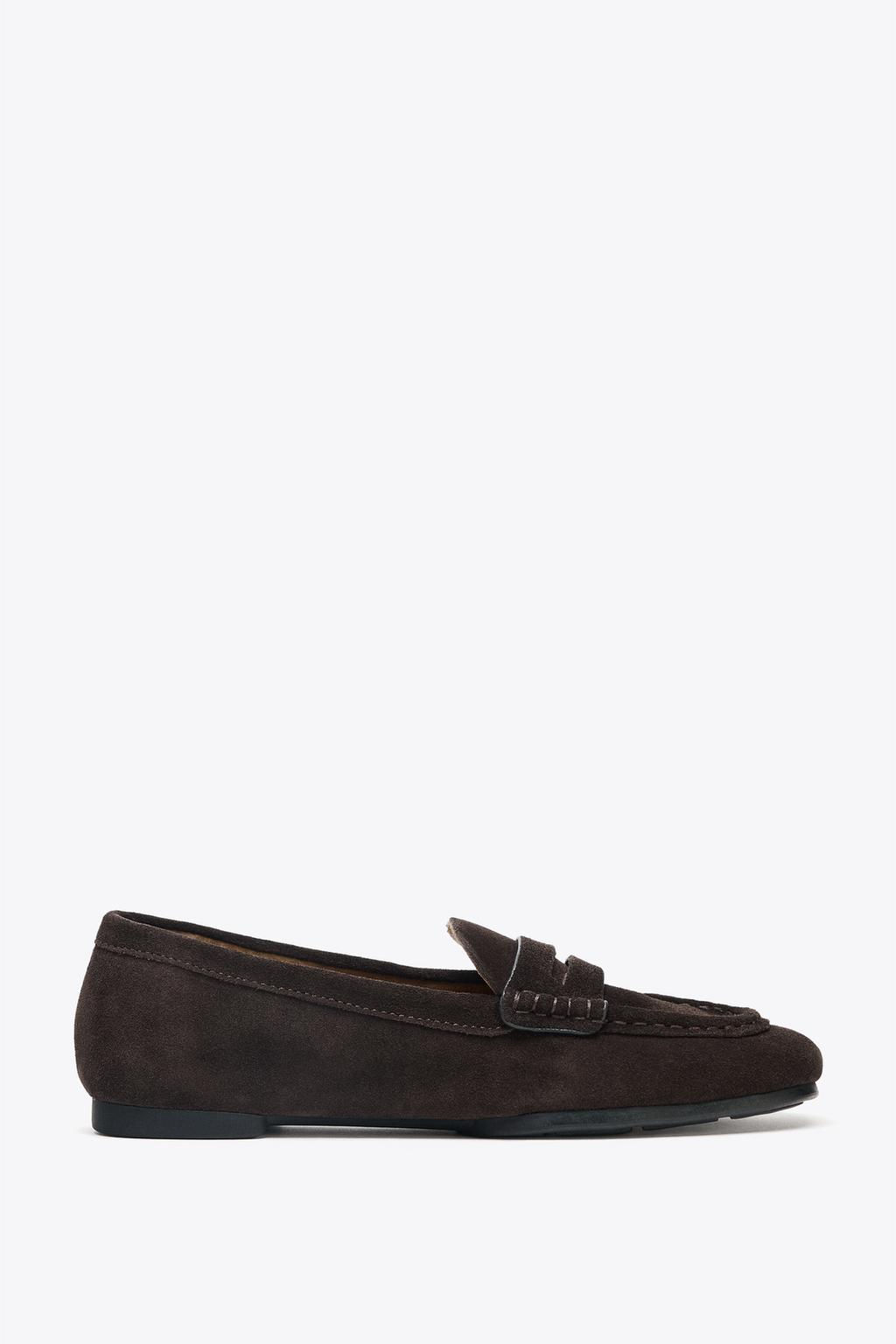 SPLIT SUEDE LOAFERS - Zara фото 5