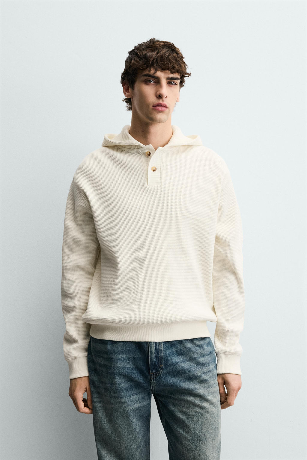 WAFFLE-KNIT HOODIE - Zara фото 10