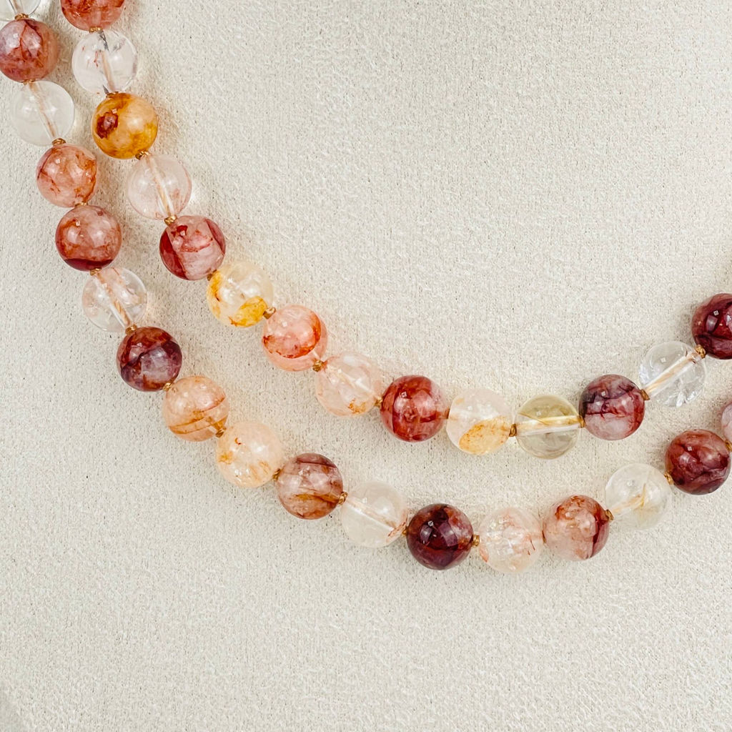 Колье из Кварца с включением Гематита - Радуга самоцветов фото 3