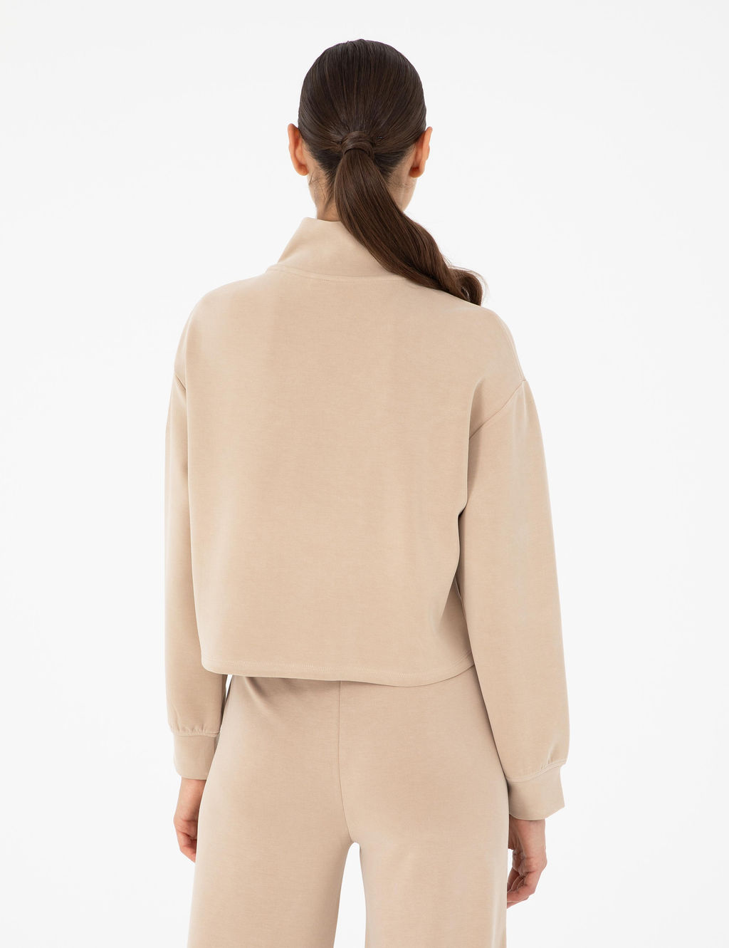 Bej Comfort Fit Modal Kuma_ Sweatshirt - Pierre cardin фото 5
