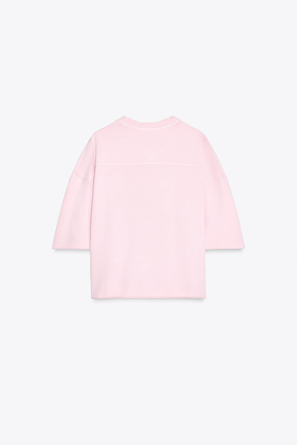 WASHED-EFFECT PLUSH SWEATSHIRT - Zara фото 7