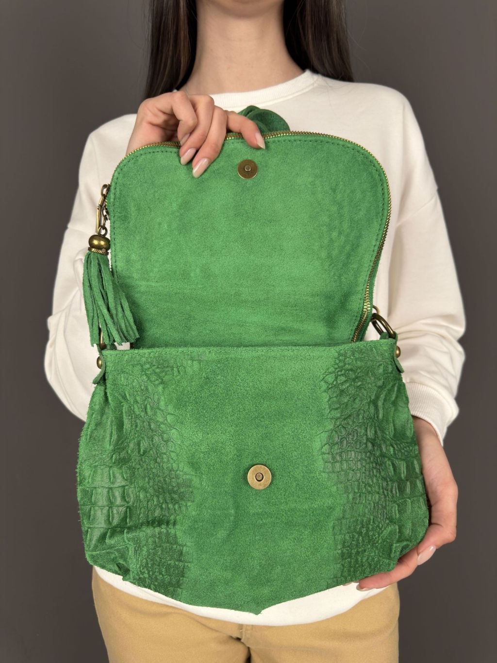 Сумка женская из телячьей кожи