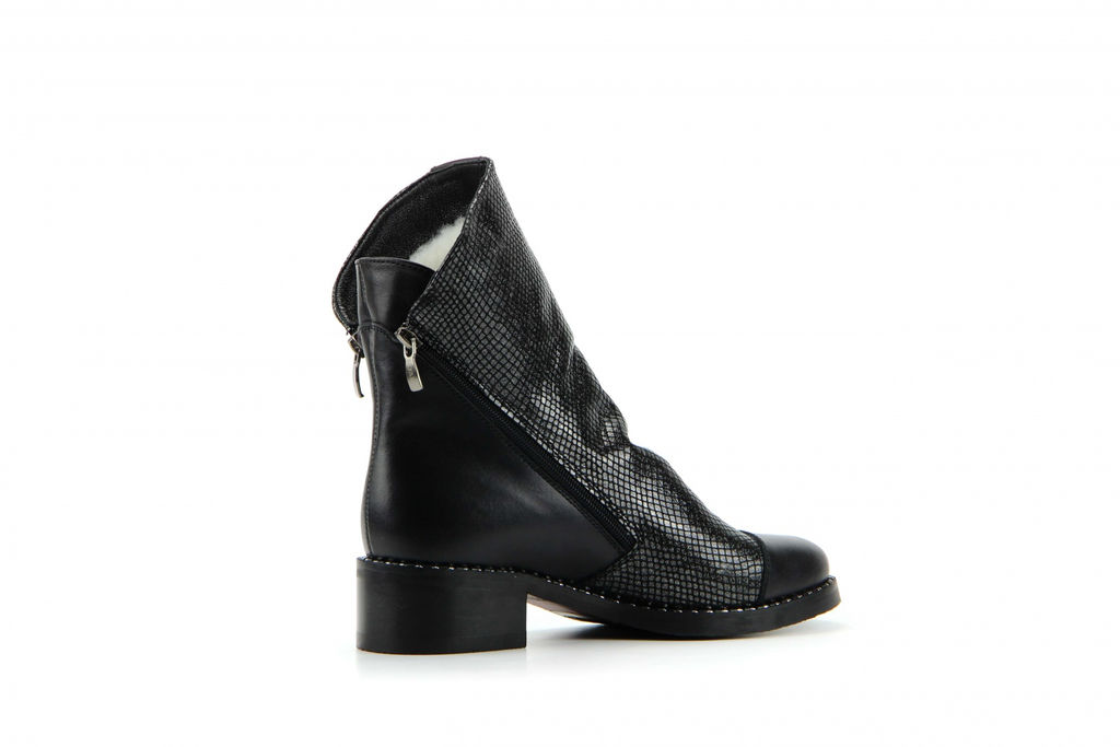 Ботинки 233.vena.black-eng/Шерсть