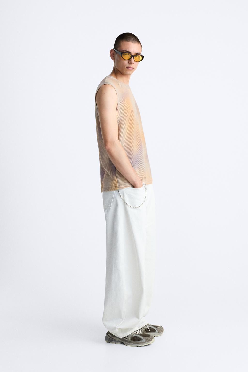 OMBRE PRINT KNIT T-SHIRT - Zara фото 5