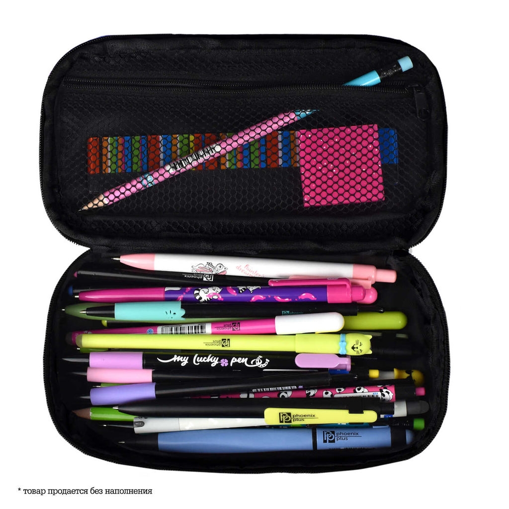 Пенал школьный, арт.58361/ 24 КОТ В ОЧКАХ - Феникс+ фото 5