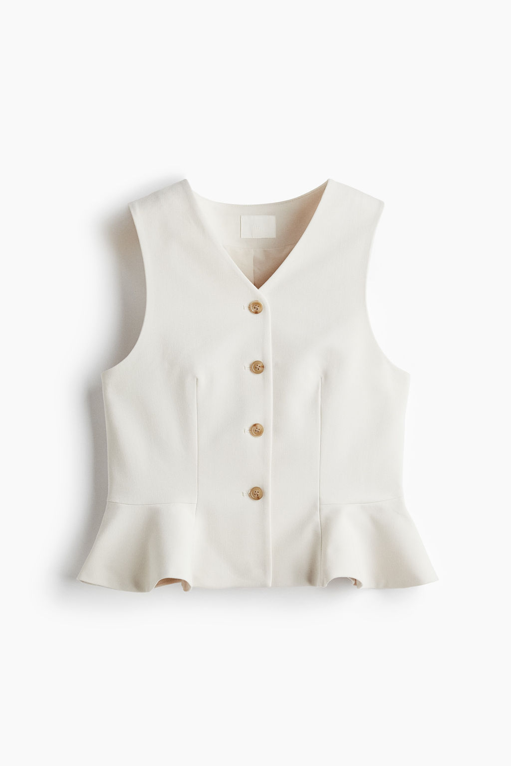 Chaleco con escote de pico y peplum - H&m фото 3
