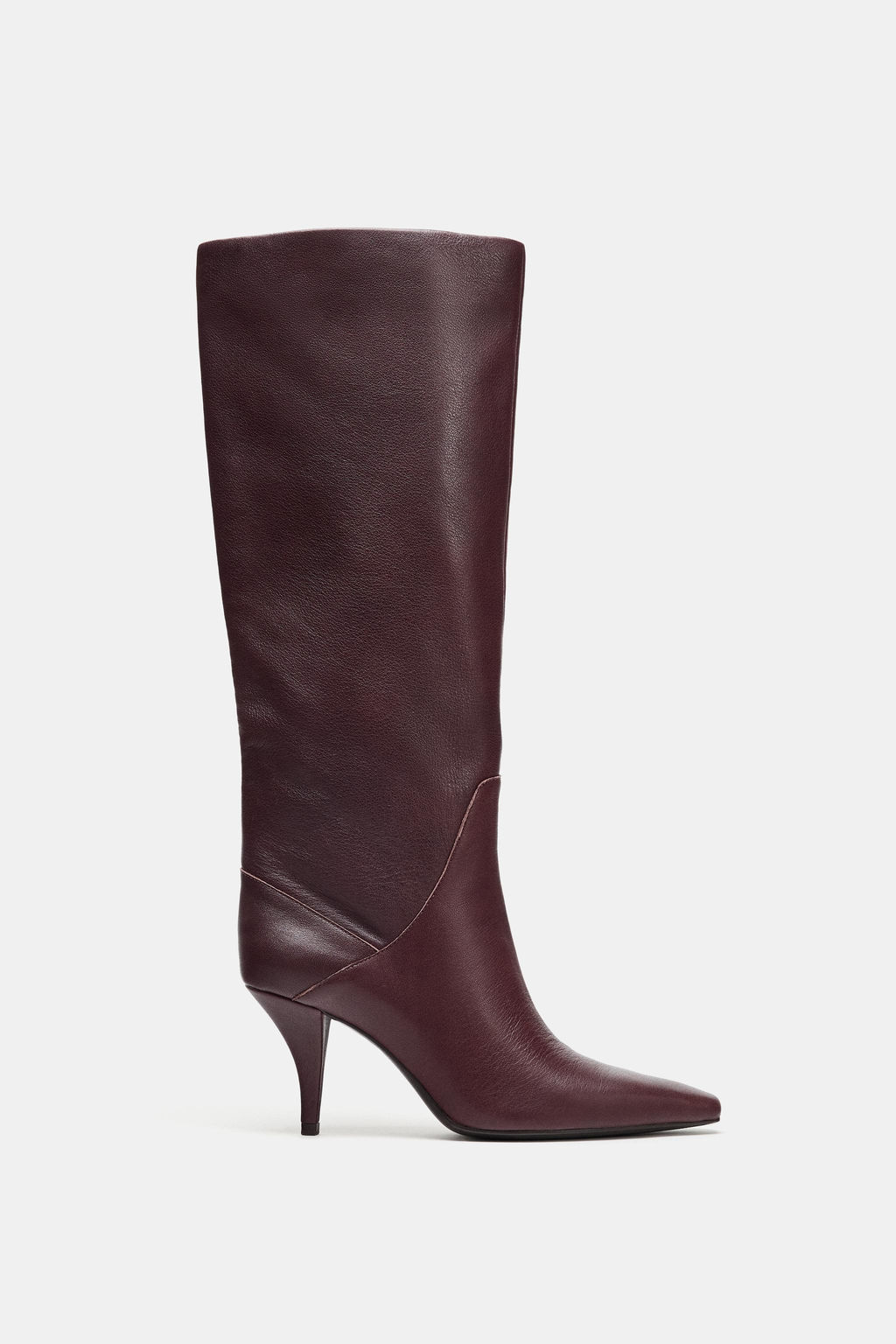 LEATHER HEELED BOOTS - Zara фото 2