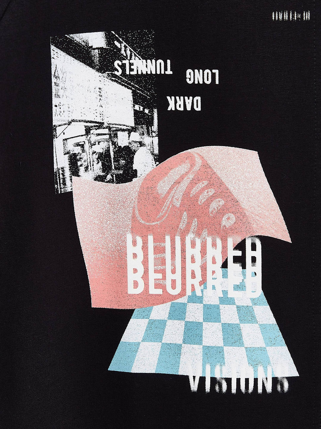 CONTE Платье из футера свободного кроя Blurred LPL 1639 black