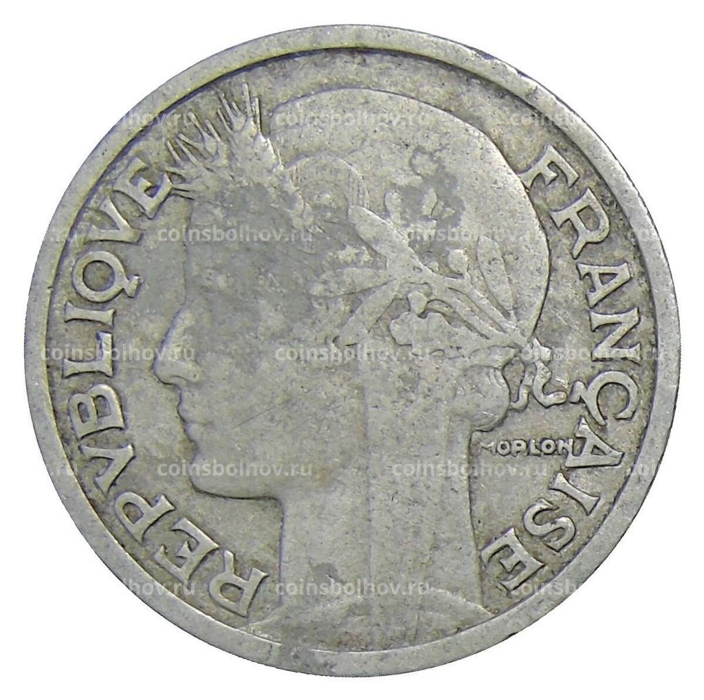 Монета 2 франка 1948 года Франция