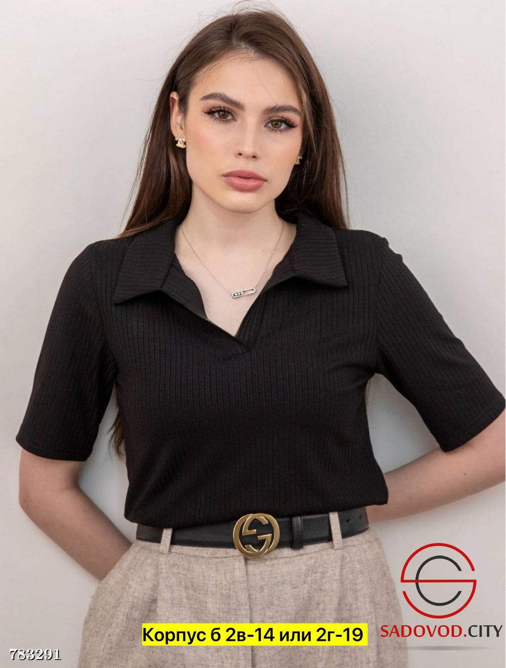 Женская футболка поло лапша - Bruno фото 6