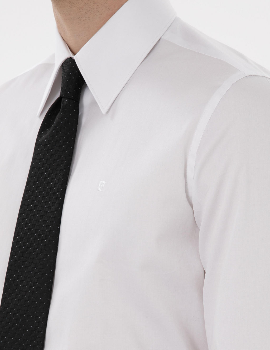 Beyaz Slim Fit Uzun Kollu G_mlek