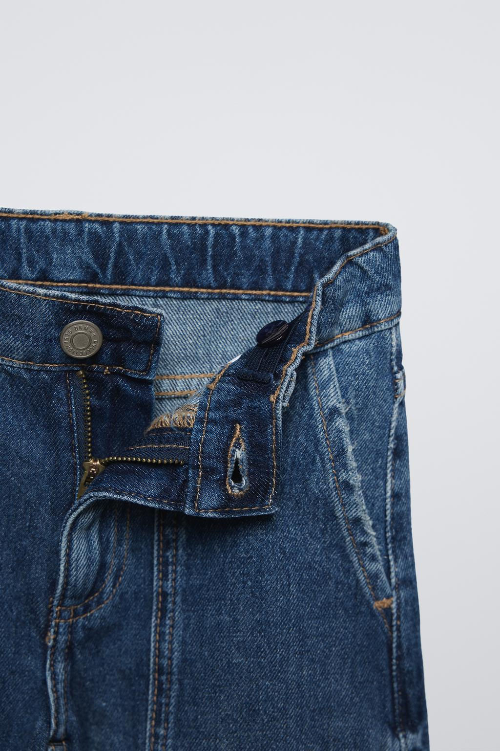 MULTI-CARGO WIDE-LEG JEANS - Zara фото 5